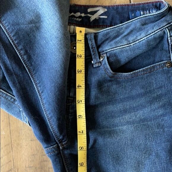 Seven 7 Medium to Dark Wash Bootcut Jeans, Size 4 - Picture 12 of 13